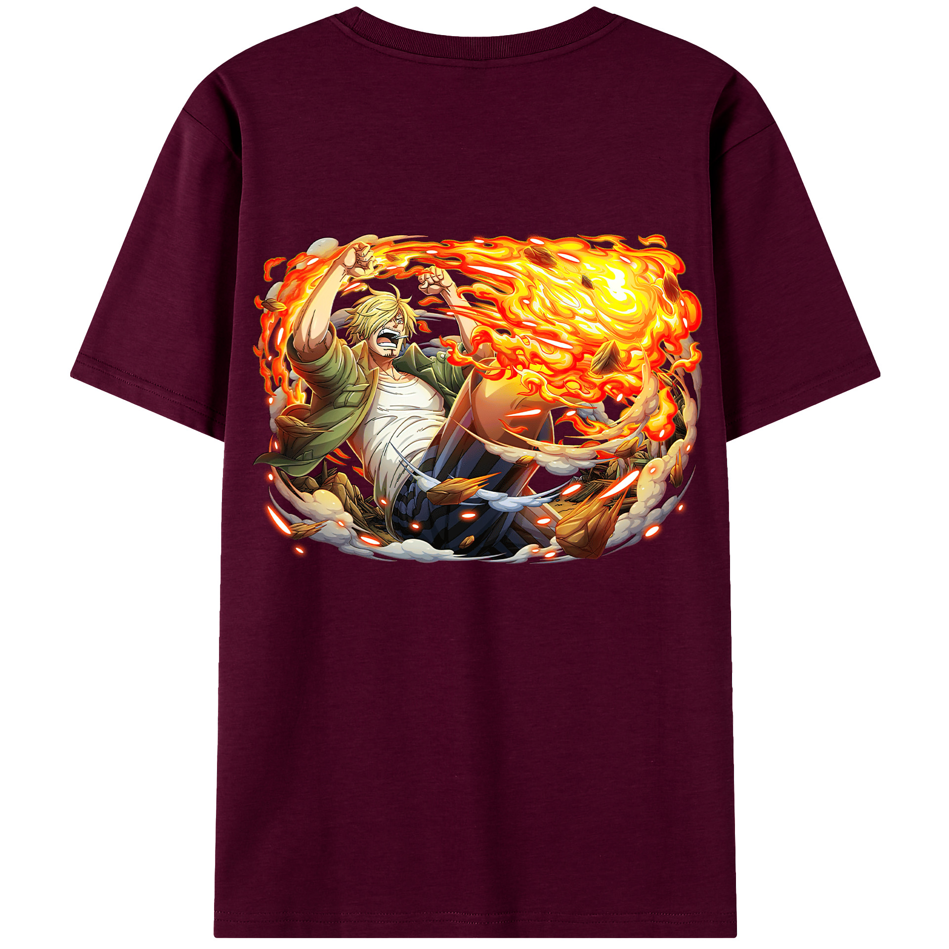 （画像用） ワンピース サンジ ONE PIECE Sanji レディース半袖Tシャツ(バックプリント)